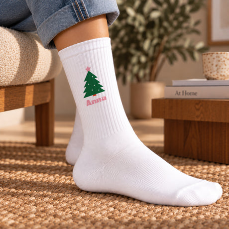 Damensocken Weiße Festtanne