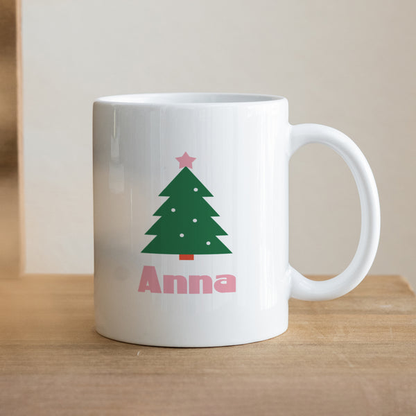 Tasse Weiß Festtanne foto