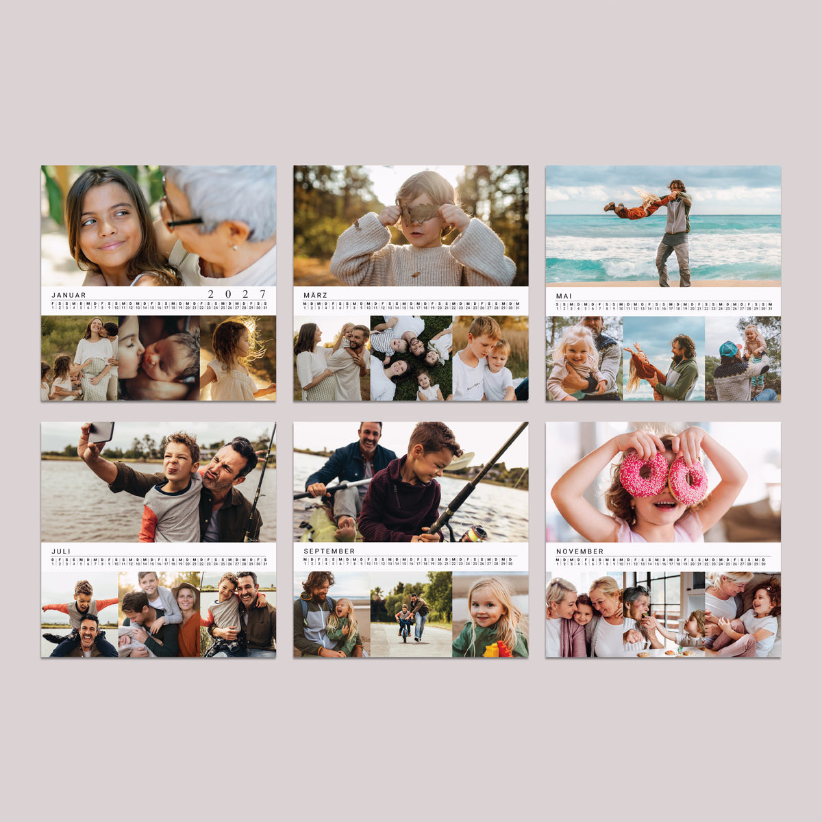 Kalender Weihnachten 6 Karten Memento foto N° 3