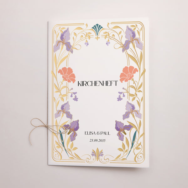 Kirchenheft Hochzeit Doppelflügel Floréal foto