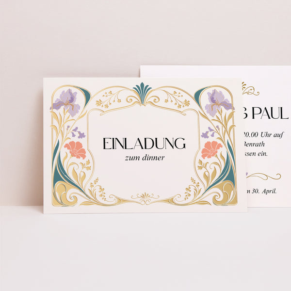 Einladungskarte Hochzeit Landschaft Floréal foto