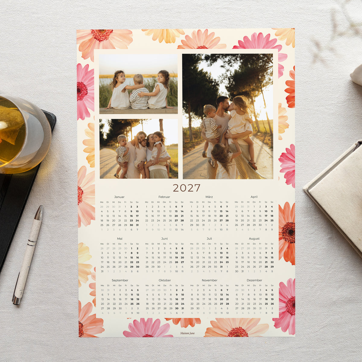 Kalender Weihnachten Einzelseite Porträt foto N° 1