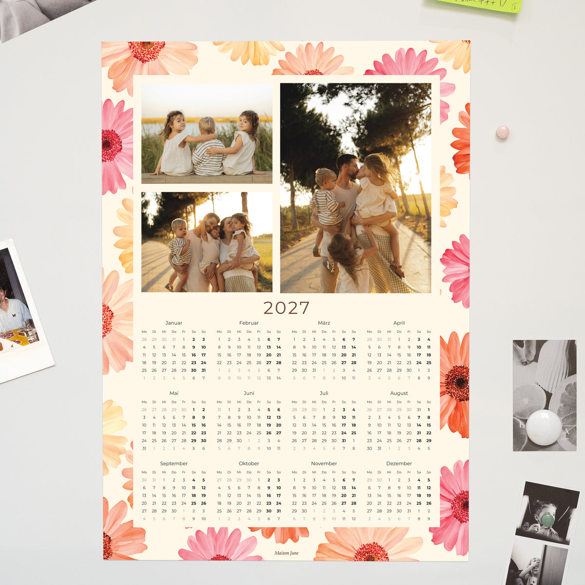Kalender Weihnachten Magnetischer, einblattkalender hochformat foto N° 1