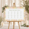 Sitzplan Hochzeit Landschaft 90 x 60 cm Liebe in Blüte foto N° 1