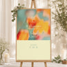 Begrüßungstafel Hochzeit Porträt 60 x 90 cm Sonnenwende foto N° 1