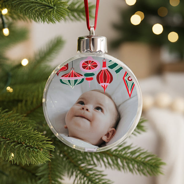 Weihnachtskugel Runde Weihnachts-Farandole foto
