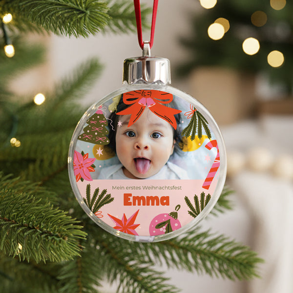 Weihnachtskugel Weihnachten Runde Frohes Pop foto