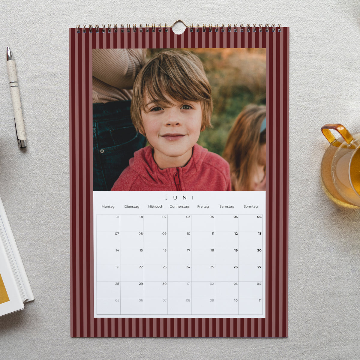 Kalender Weihnachten Wandgemälde A3 Retro-Tempo foto N° 2
