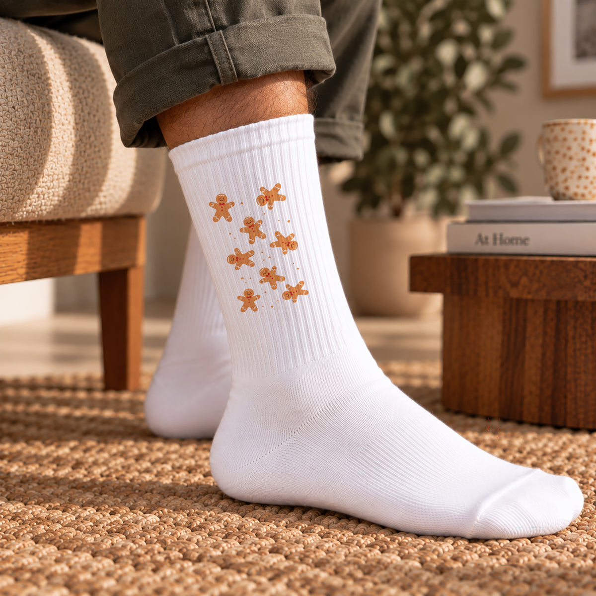 Herrensocken Weiße Lebkuchenparty foto N° 2