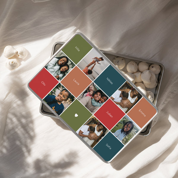 Metalldose Rechteck Weihnachtsschätze foto