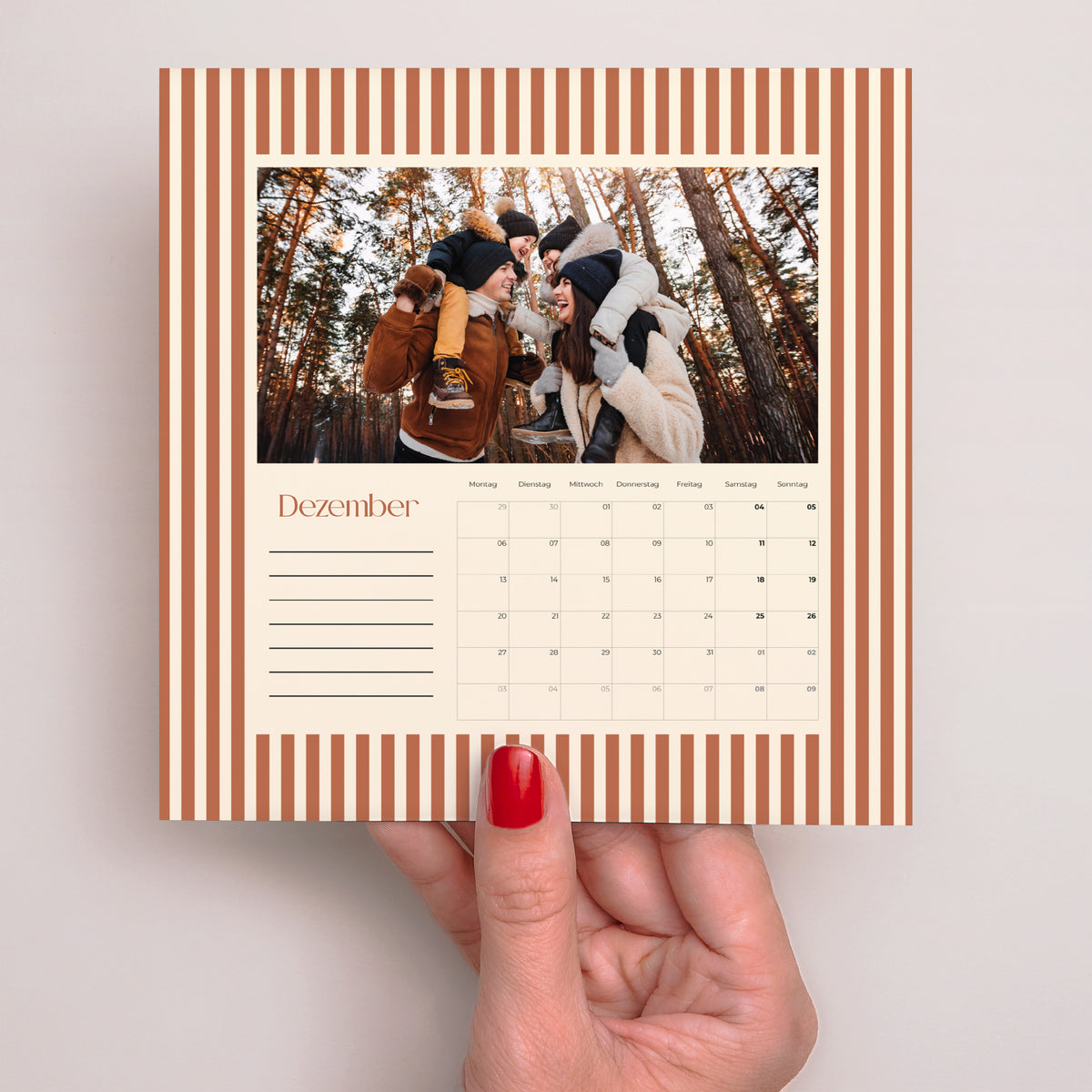 Kalender Weihnachten 6 Karten Zeitlinien foto N° 5