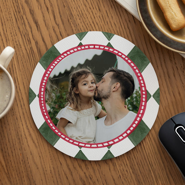 Mousepad Rund Harlekin foto