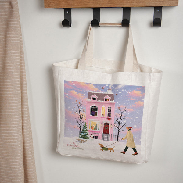 Tote bag Tragehenkel Unter den Schneeflocken foto