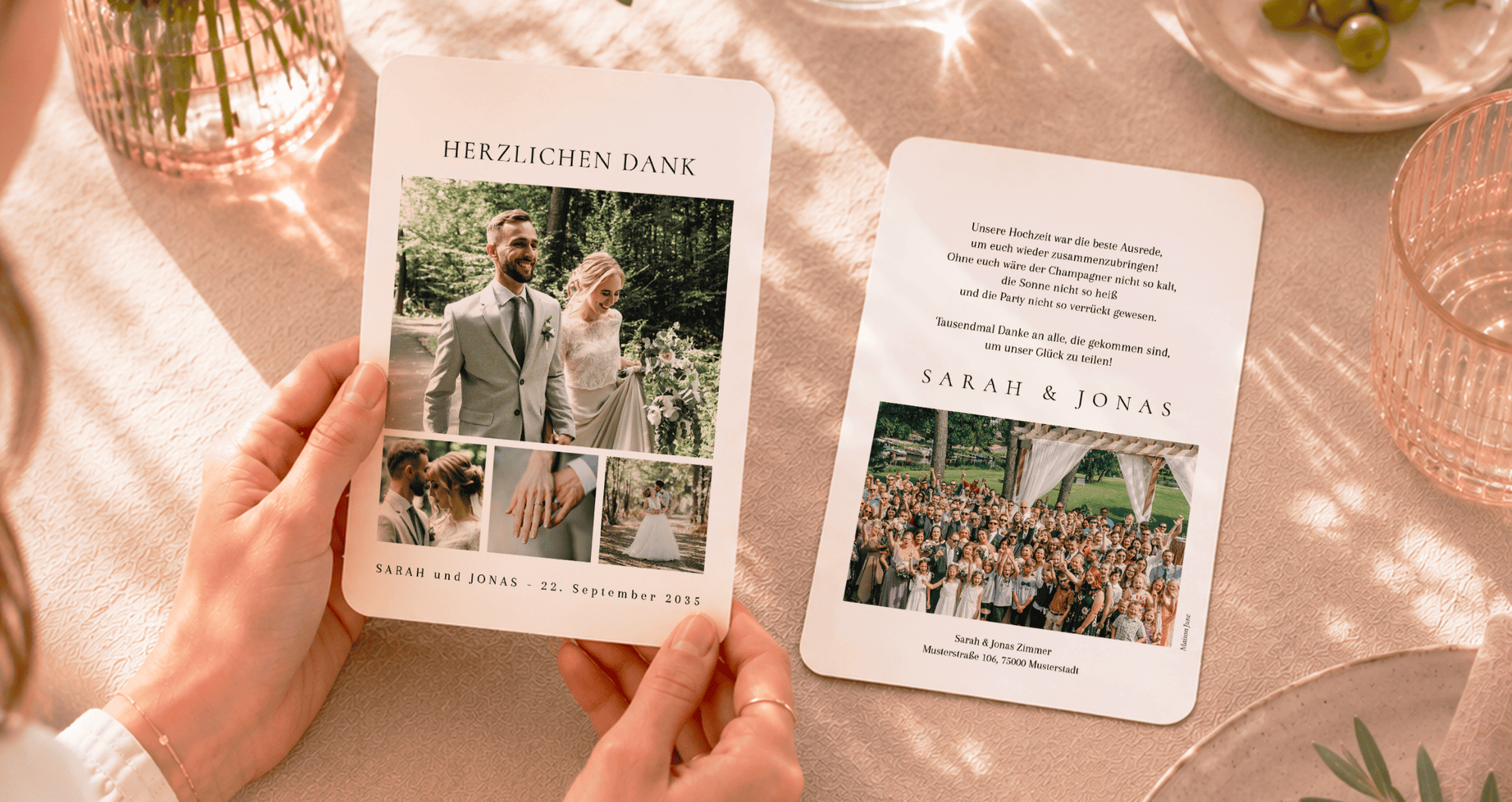 Dankeskarten Hochzeit