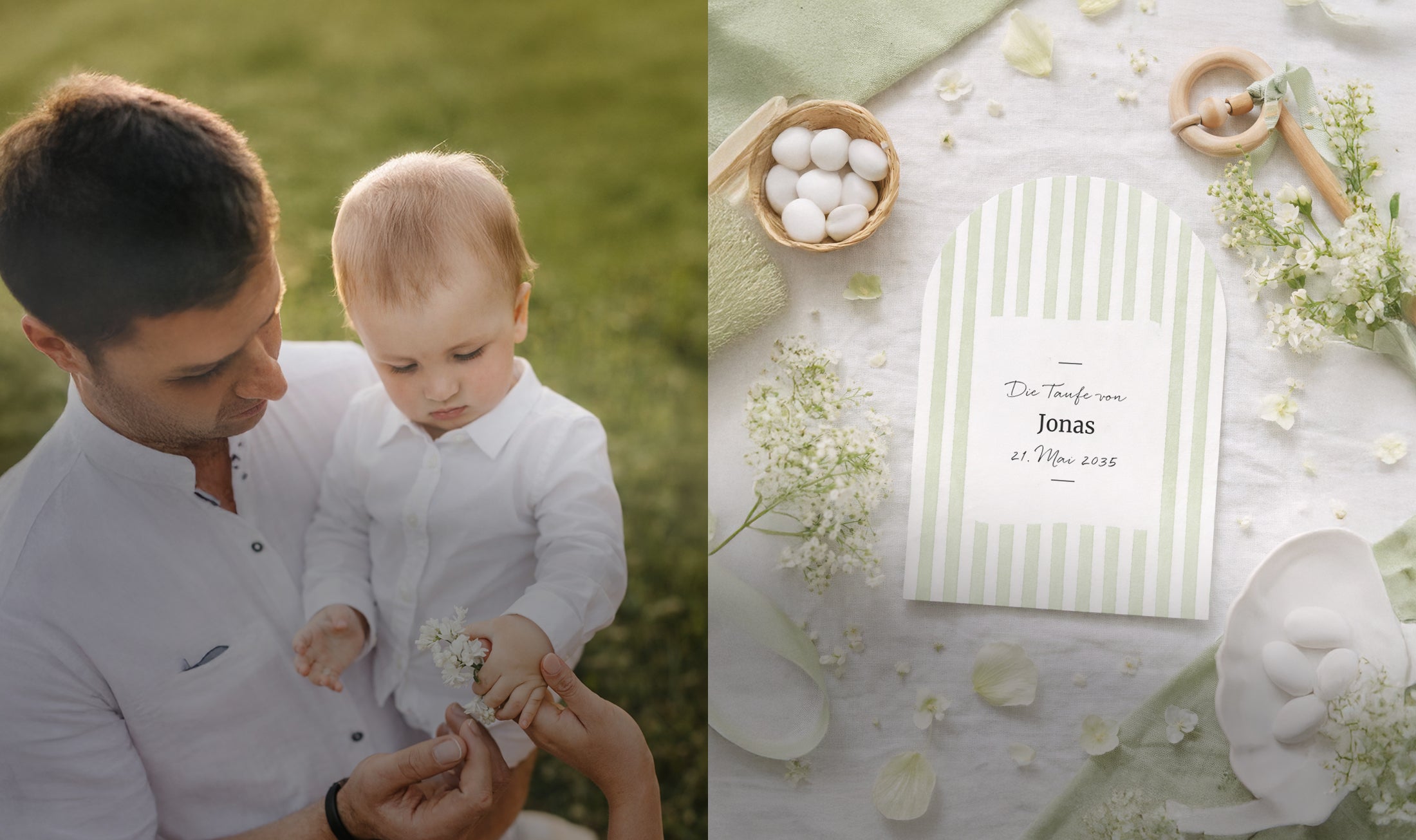 Eine süße Taufankündigung