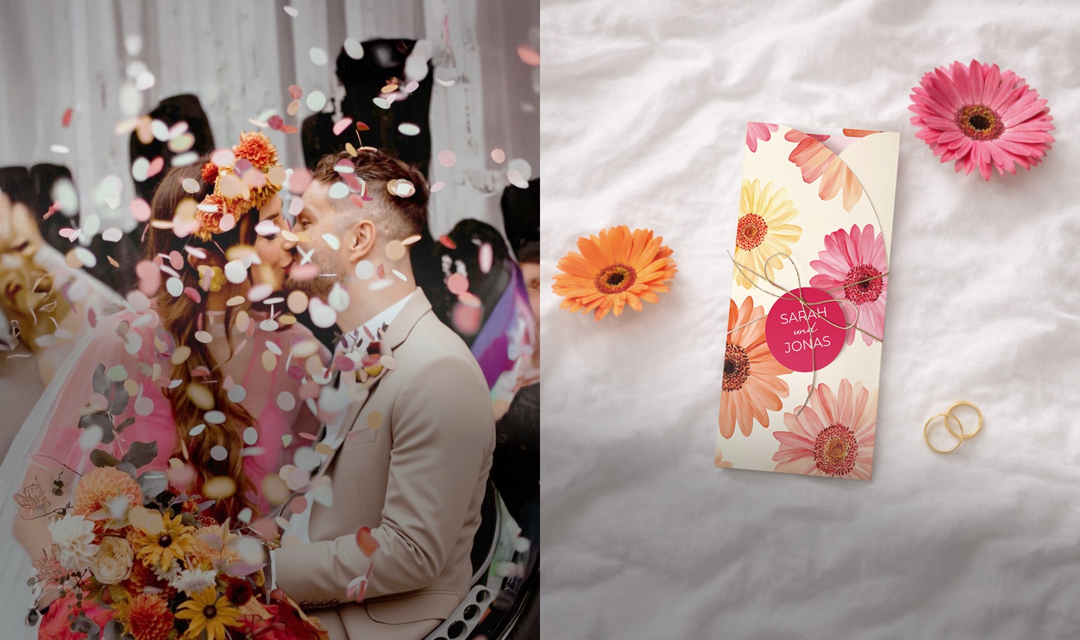 Hochzeit: Wagen Sie ein farbenfrohes Thema!