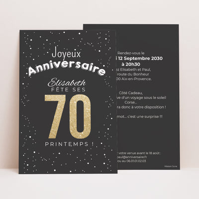 70 Jahre Alt Einladungskarten Geburtstag