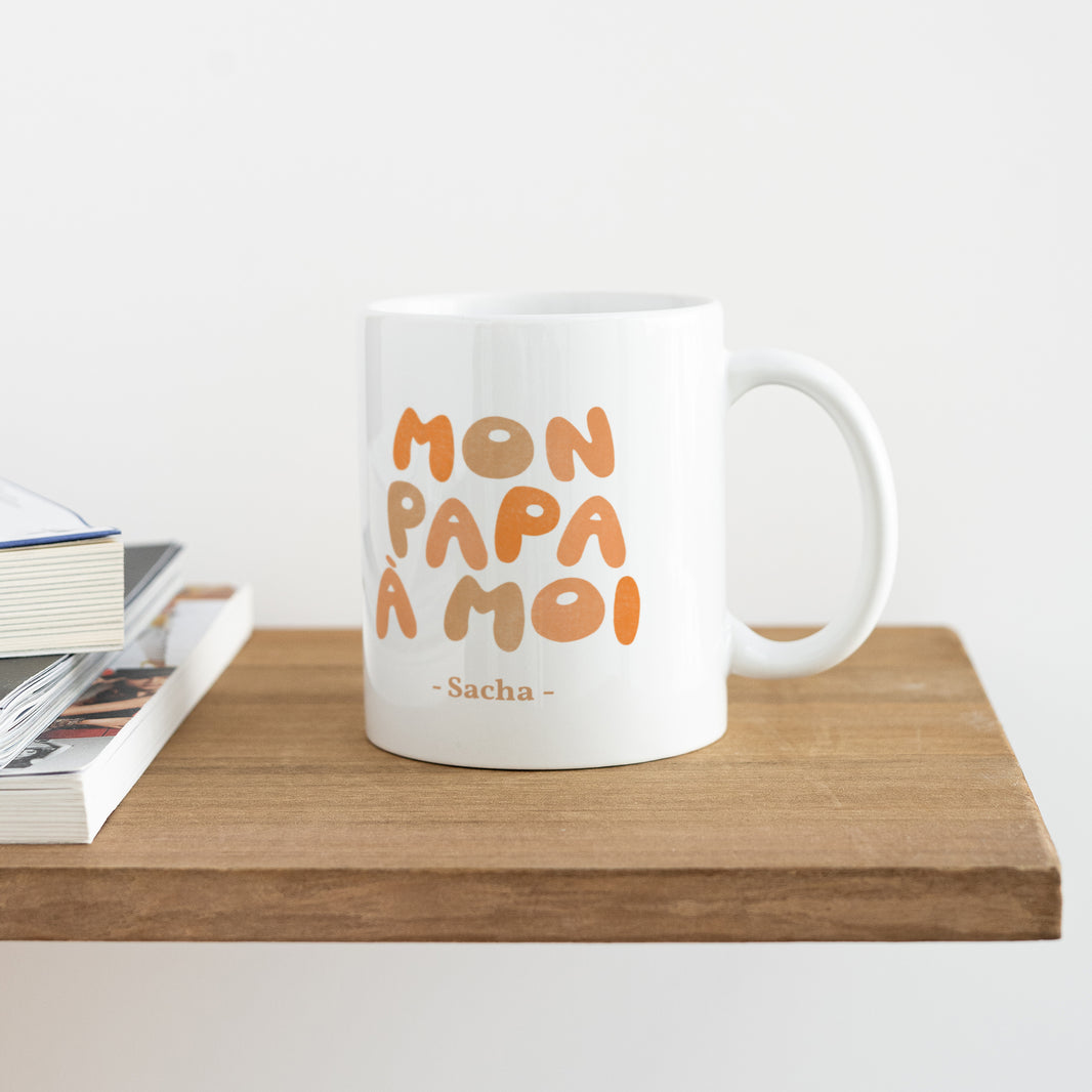 Mug Objets Blanc Mon Papa à Moi foto N° 4