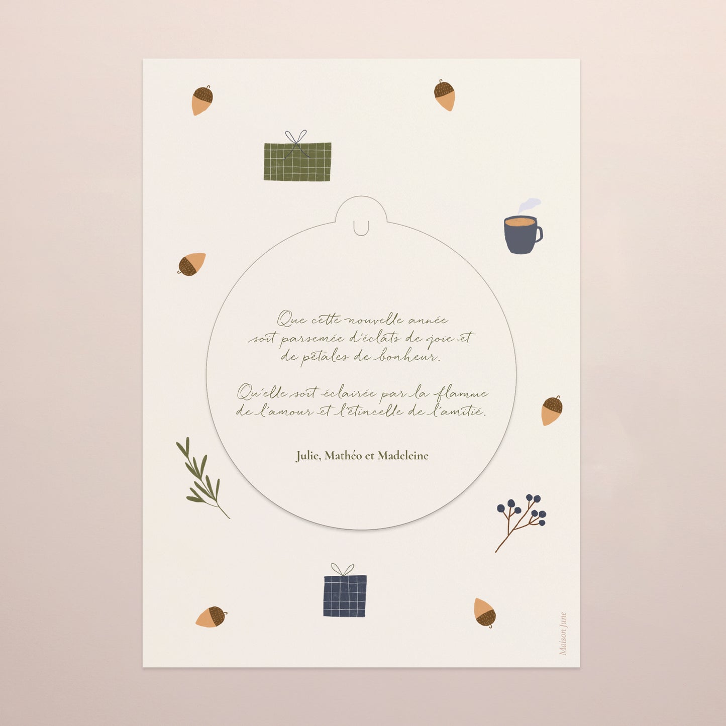 Weihnachtskarte Weihnachten Abnehmbar Weihnachtsgeist II foto N° 3