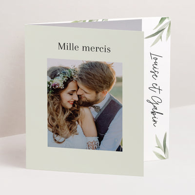 Danksagung ländliche Hochzeit
