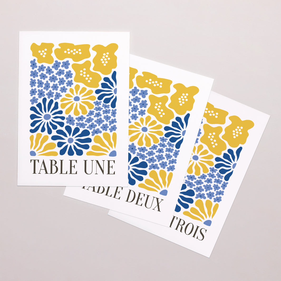 Marque table Mariage Rectangle Flowers by Matisse foto N° 1