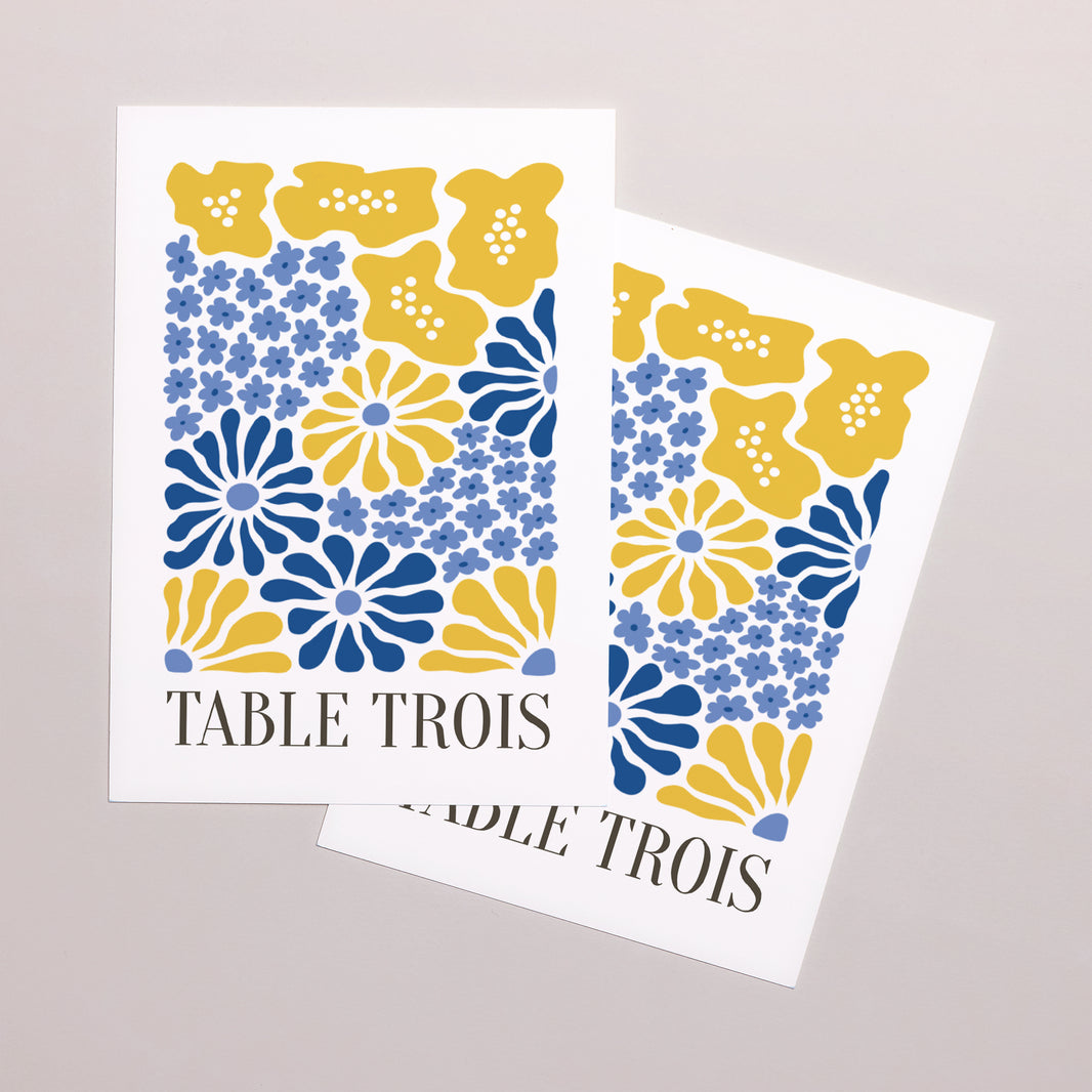 Marque table Mariage Rectangle Flowers by Matisse foto N° 2