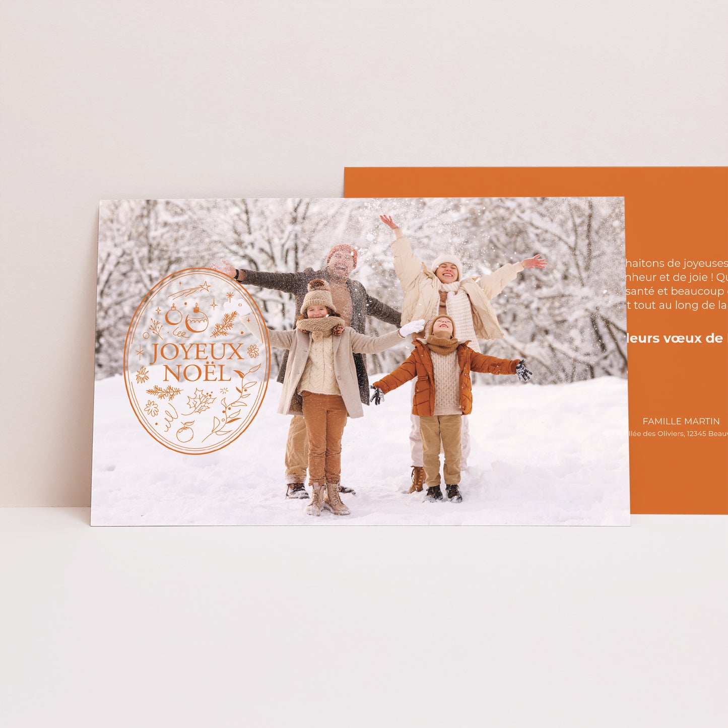 Weihnachtskarte Weihnachten Landschaft Das Emblem foto N° 1