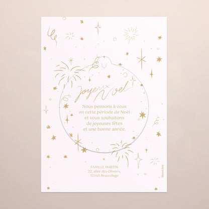 Weihnachtskarte Weihnachten Abnehmbar Festliche Wünsche foto N° 3