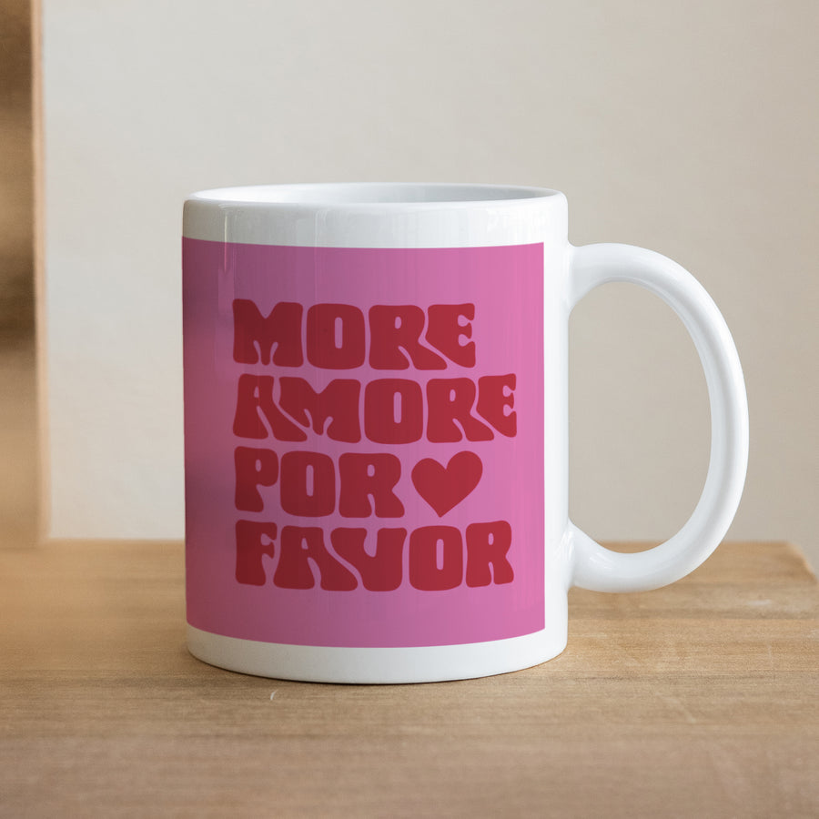 Tasse Objekte Weiß More amor por favor foto