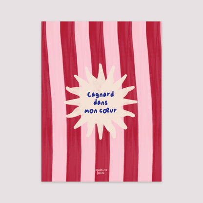 Affiche Portrait 30 x 40 cm Cagnard dans mon cœur foto N° 2