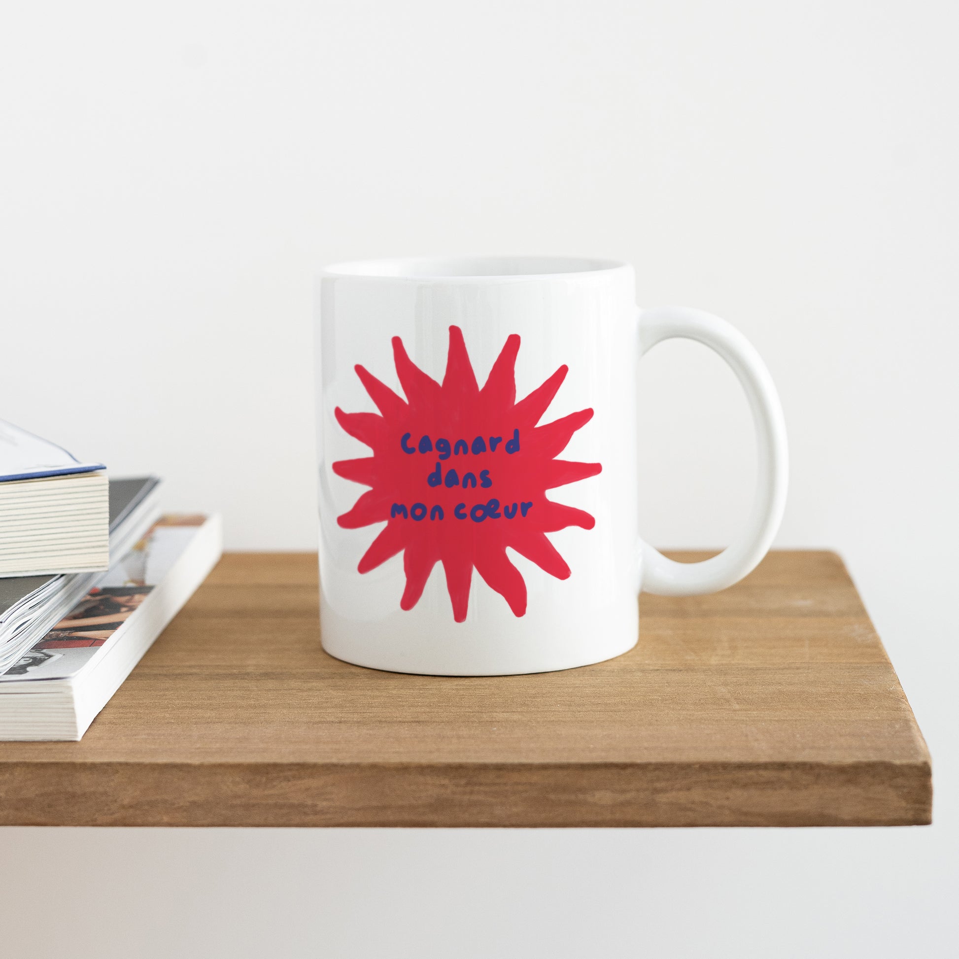 Mug Blanc Cagnard dans mon cœur foto N° 4