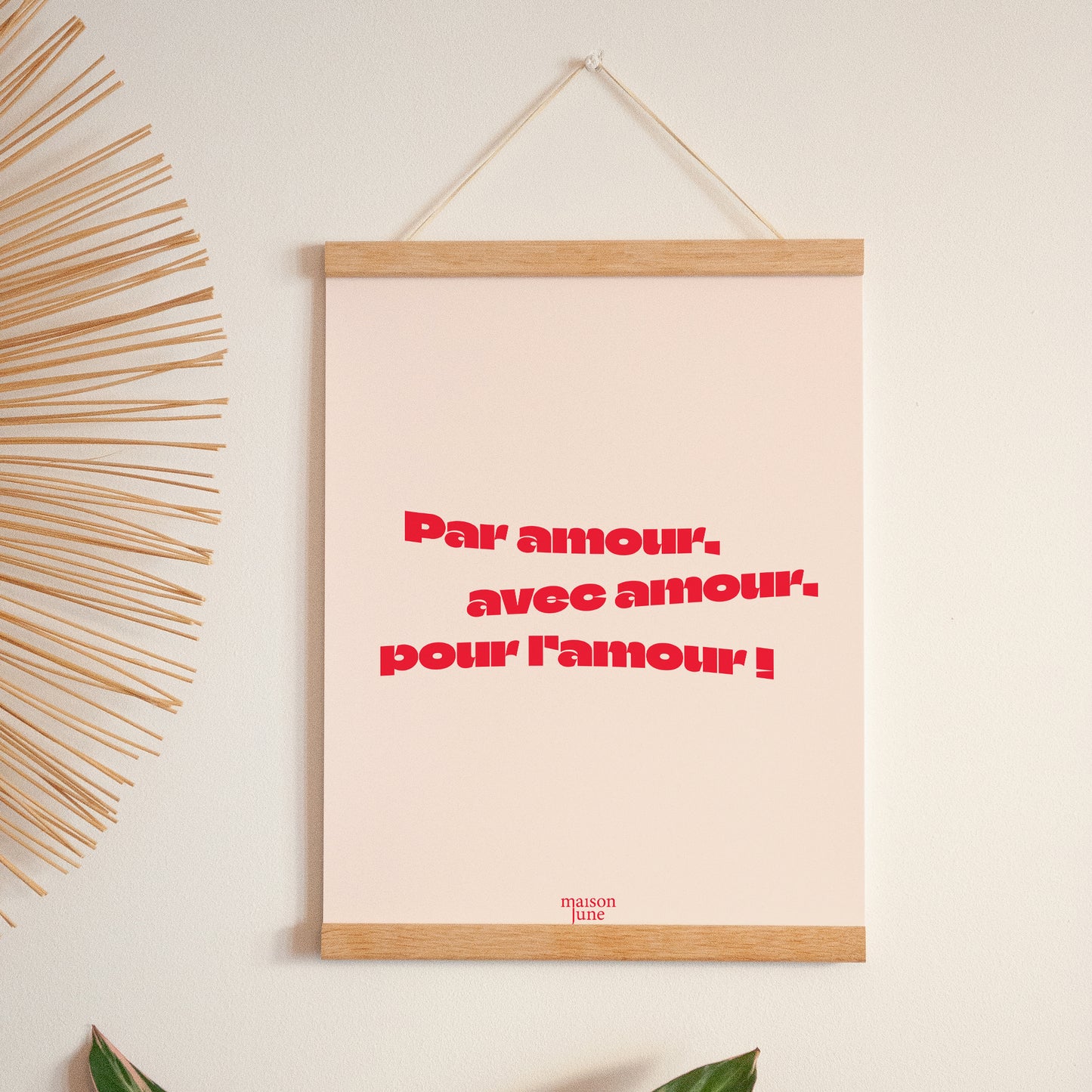 Affiche Portrait 30 x 40 cm Par Amour... foto N° 1