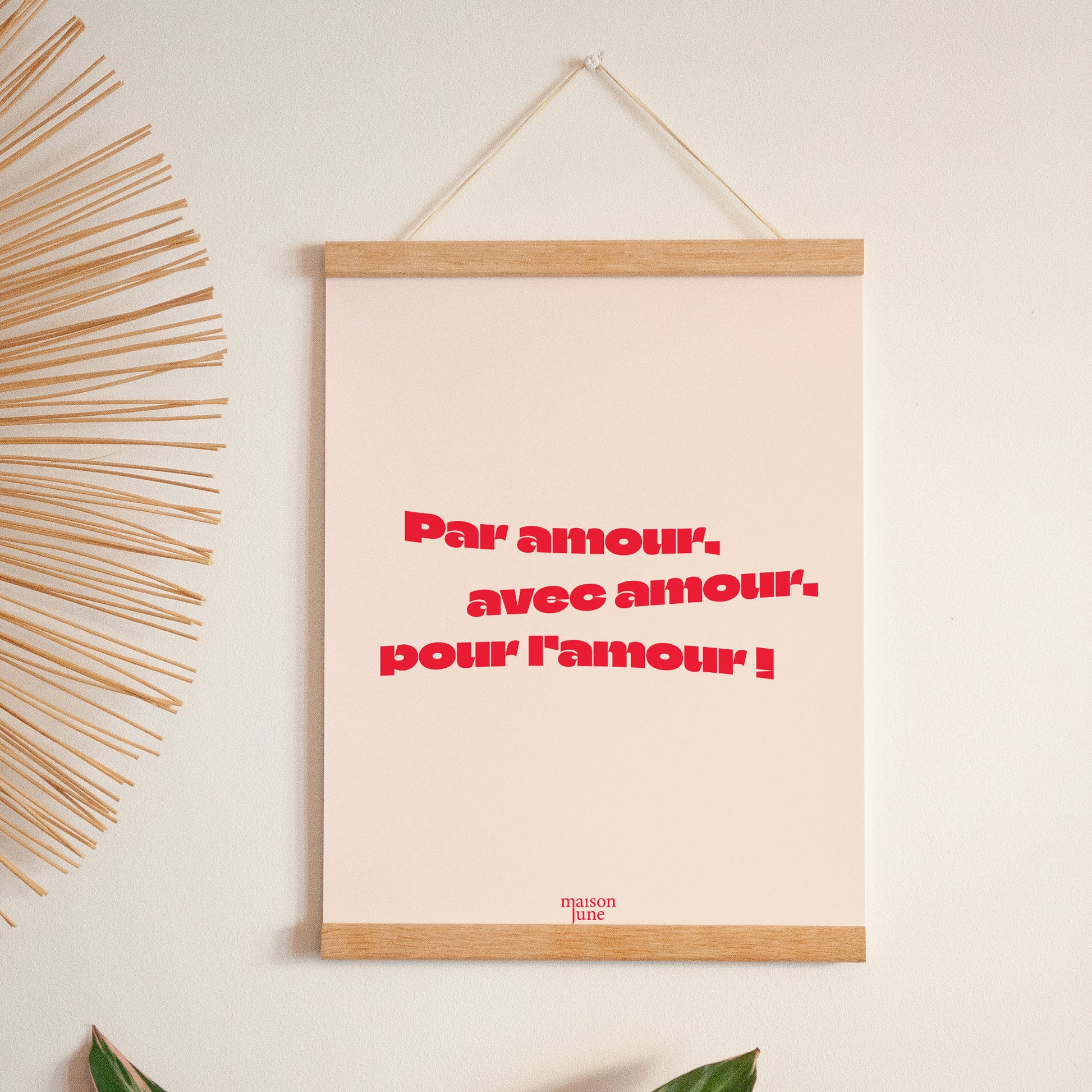 Affiche Portrait 30 x 40 cm Par Amour... foto N° 1