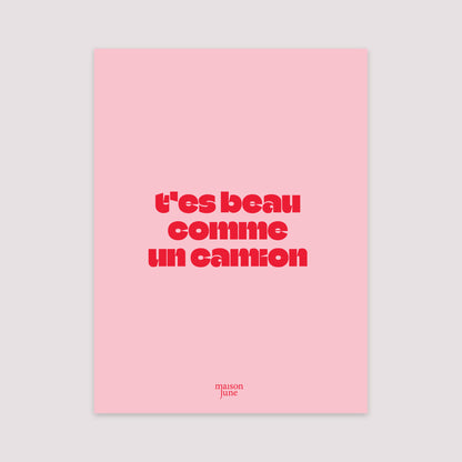 Affiche Portrait 30 x 40 cm Beau comme un camion II foto N° 2