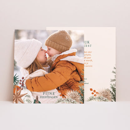 Weihnachtskarte Weihnachten Quadrat Weihnachtszifferblatt foto N° 4