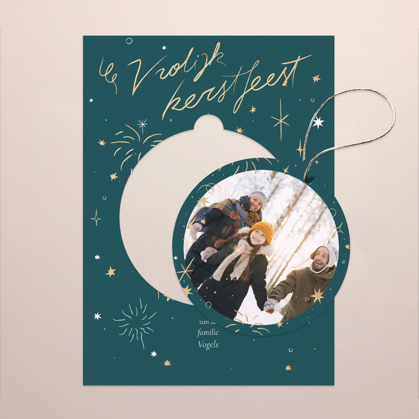 Weihnachtskarte Weihnachten Abnehmbar Festliche Wünsche foto N° 4