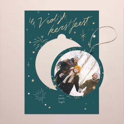 Weihnachtskarte Weihnachten Abnehmbar Festliche Wünsche foto N° 4