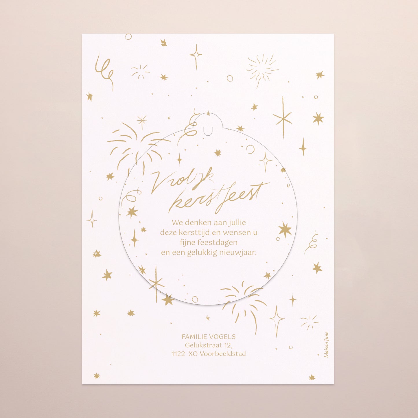 Weihnachtskarte Weihnachten Abnehmbar Festliche Wünsche foto N° 6