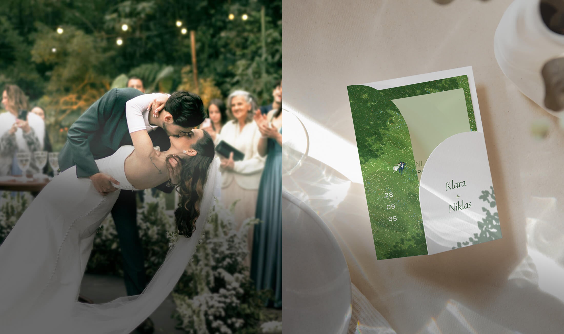 Hochzeit: Grün im Mittelpunkt